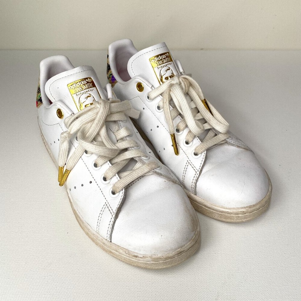 ADIDAS Stan Smith Snakeskin Floral Mash-Up Sneakers